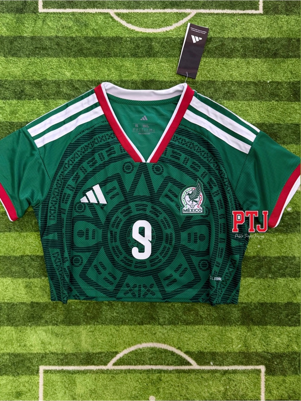 Mexico Green Crop Top Jersey